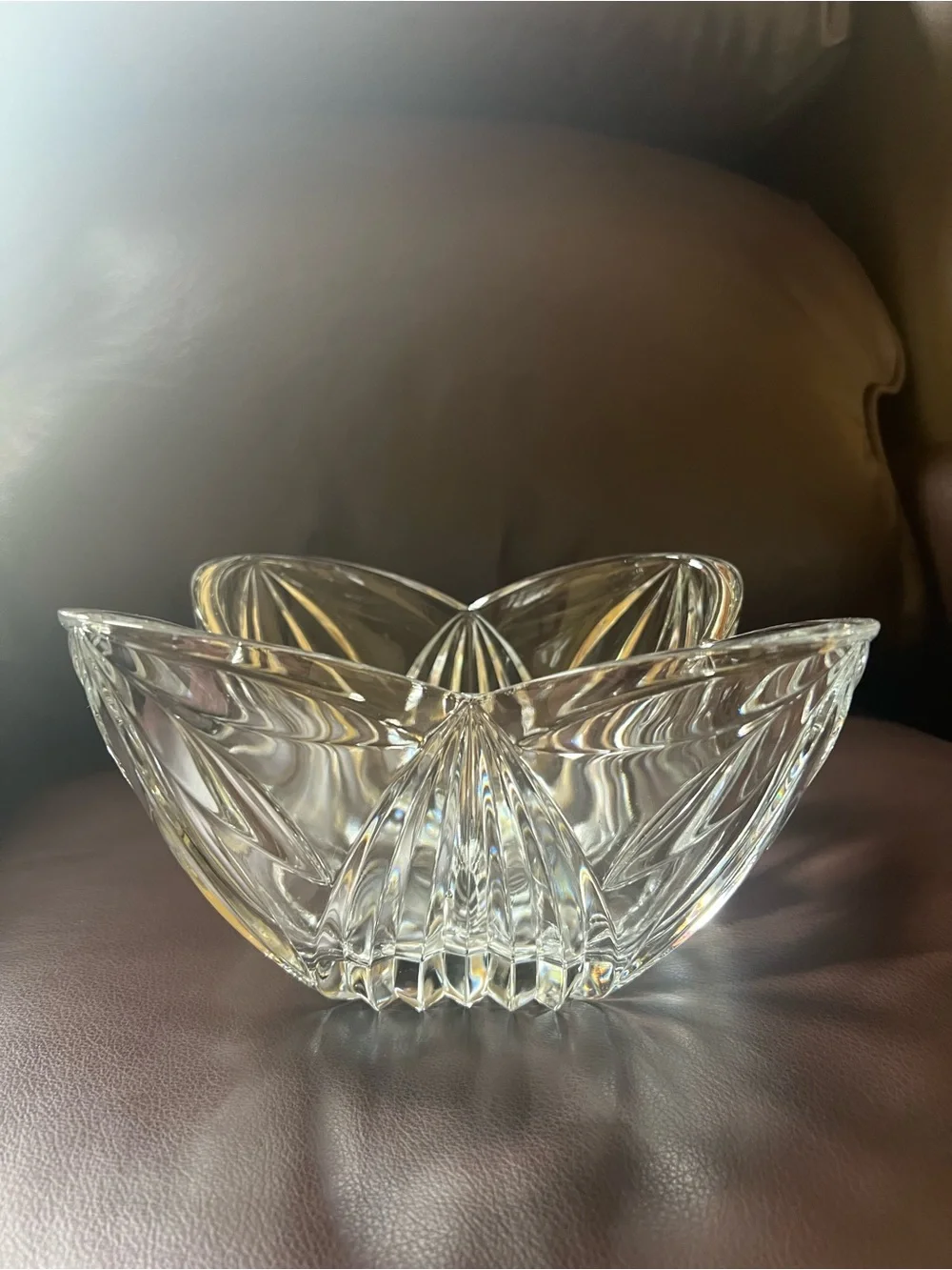 Mikasa Bowl Crystal Glass Lead Free Decor